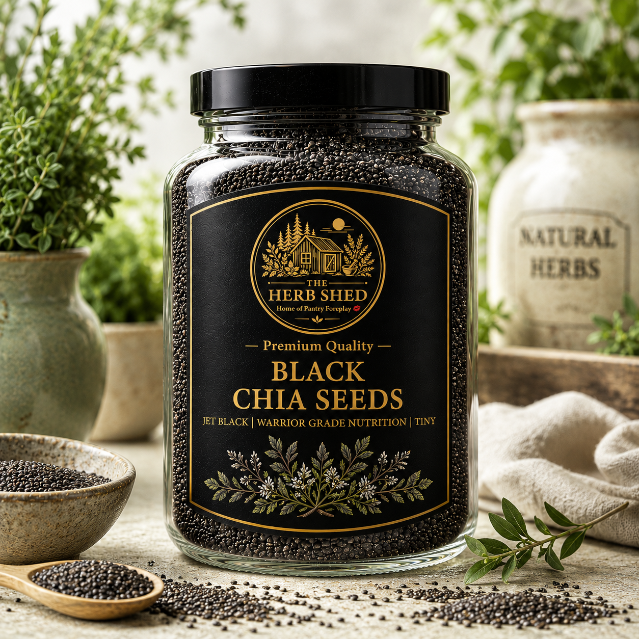 Black Chia Seeds | Tiny | Powerful | Giants
