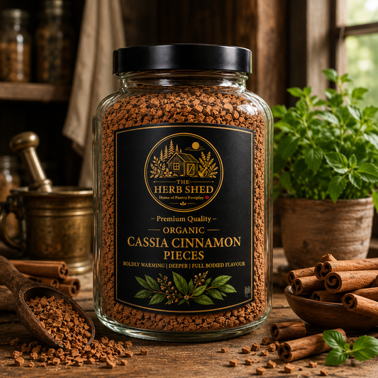 Cassia Cinnamon Pieces | Organic | Dried Bark Infusion | Boldly Warming