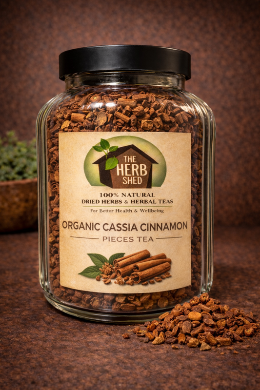 Cassia Cinnamon Pieces | Organic | Dried Bark Infusion | Boldly Warming