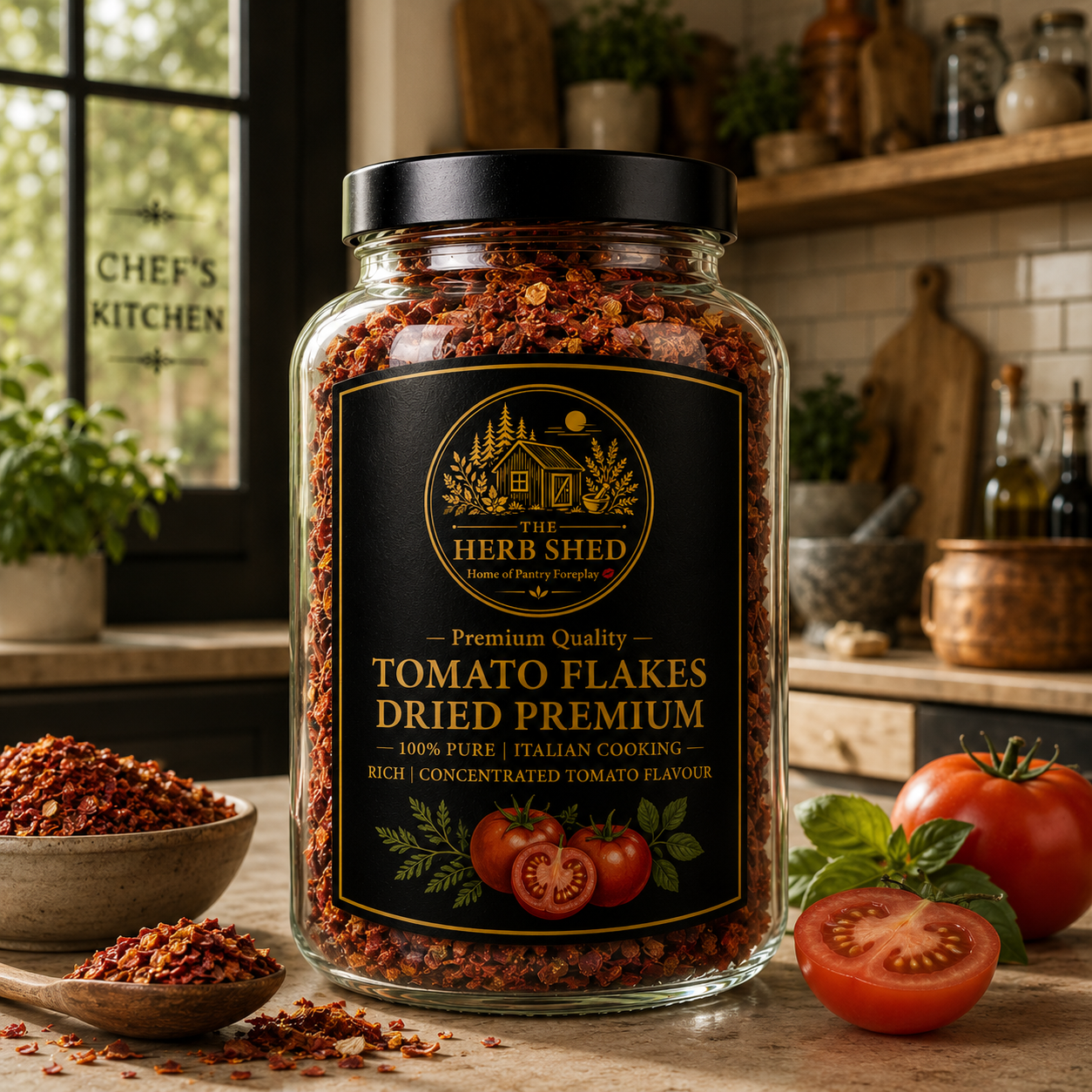 Scarlett Tomato Flakes | Pure | Sun-Dried | Intensely Tomato