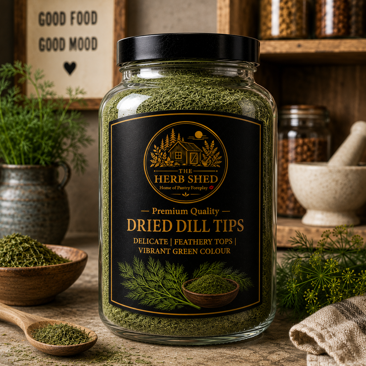 Dill Tips | Dried | Delicate | Bright & Feathery