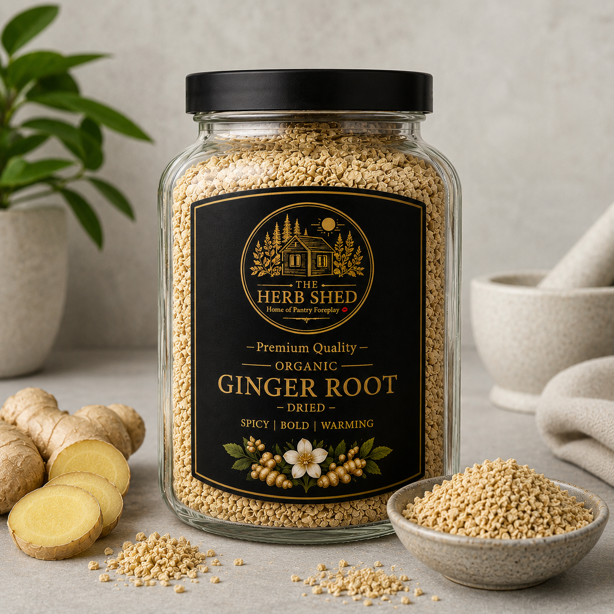 Ginger Root | Organic | Dried | Spicy & Bold