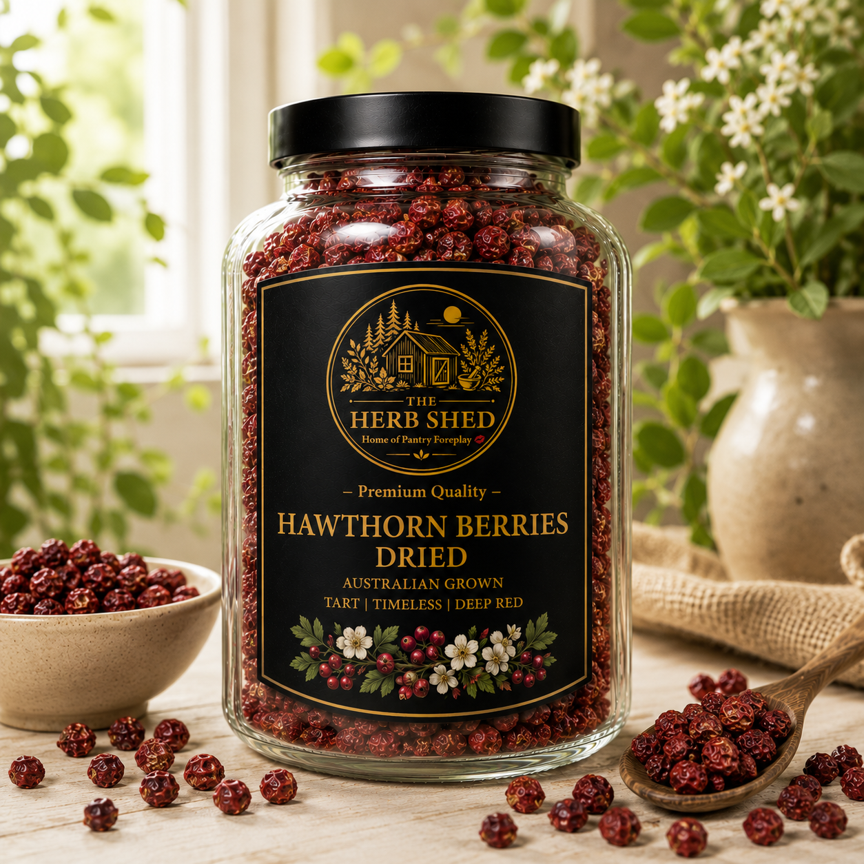 Hawthorn Berries | Dried | Australian Grown | Tart & Timeless