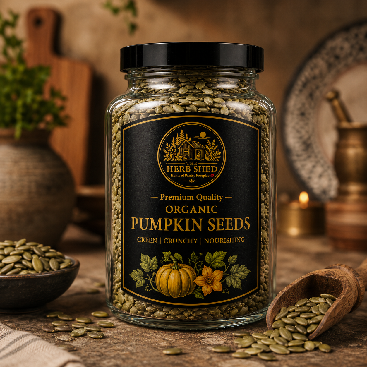 Pumpkin Seeds | Organic | Green | Crunchy & Nourishing