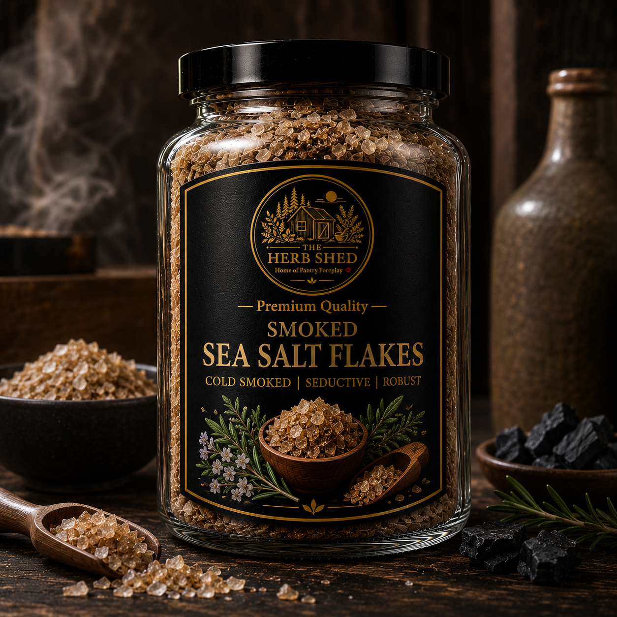 Smoked Sea Salt Flakes | Robust | Cold Smoked | Seductive