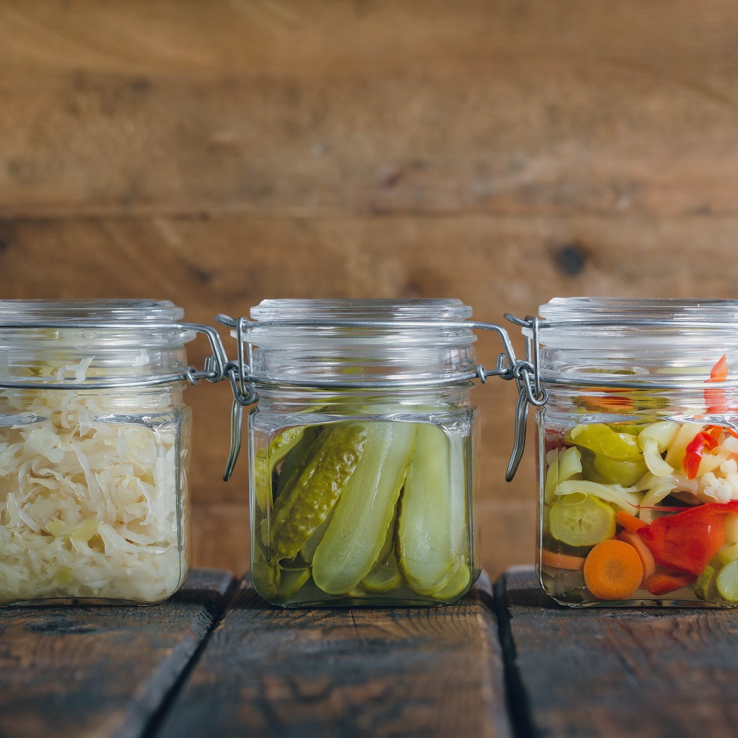 The Harvest | 260ml Clip Lid Jar | Crystal Clear | Shelf Ready