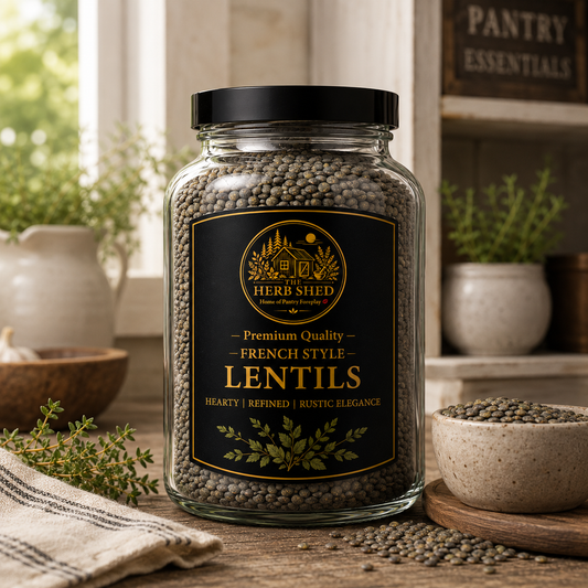 French style lentils jar from The Herb Shed Wollongong