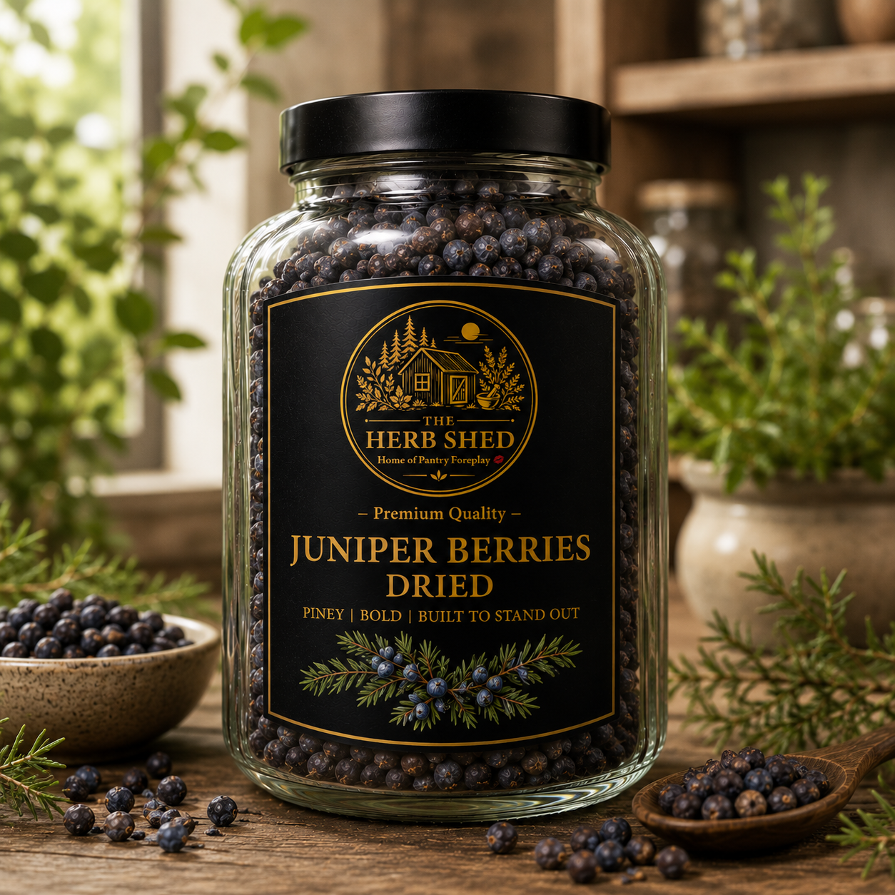 Juniper berries closeup from The Herb Shed Wollongong