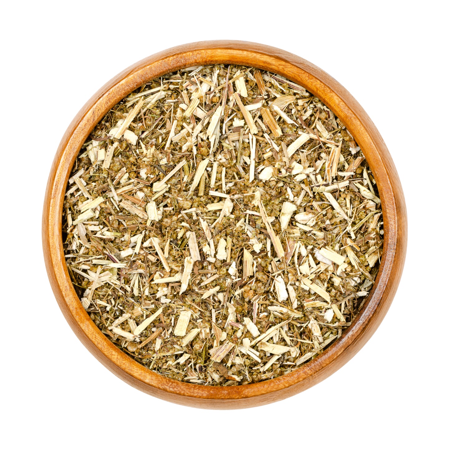 Loose dried organic Sweet Annie Chinese Wormwood in a bowl